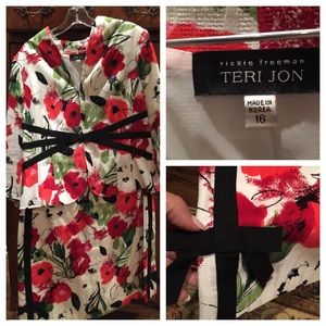 Teri Jon sz 16 summer skirt/suit