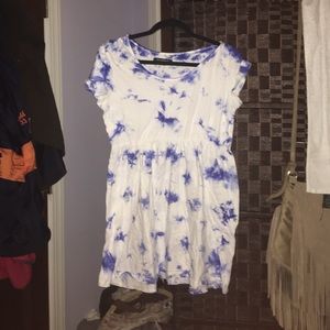 Tie dye baby doll dress