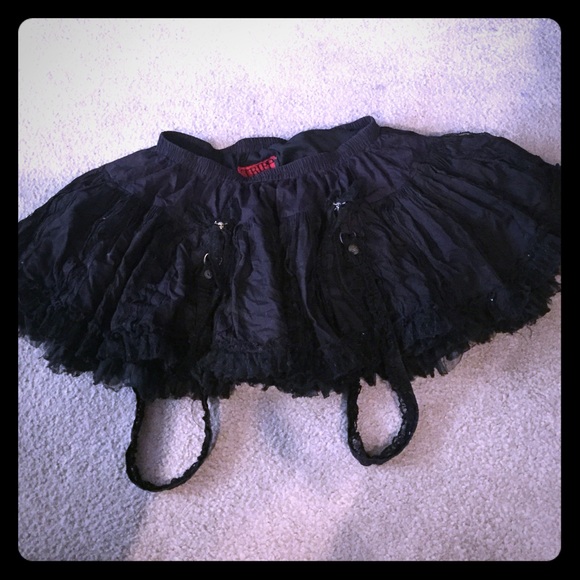 Black lace tutu skirt hot topic