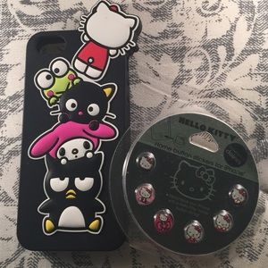 Sanrio iPhone 5/5s case & Hello Kitty Home Buttons