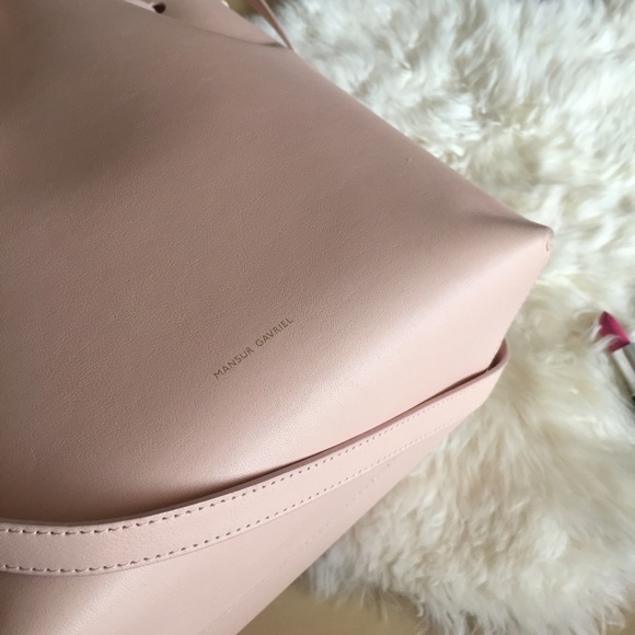 Mansur Gavriel pink large bucket bag calf coated - Picture 2 of 4