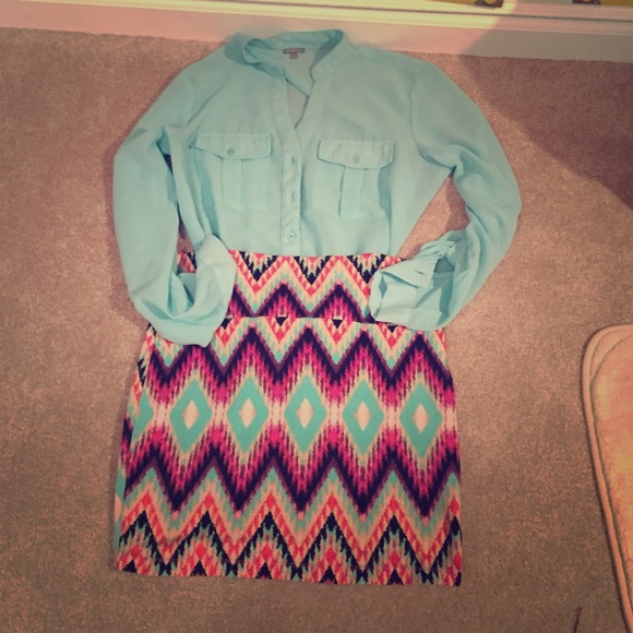 Skirt and shirt combo