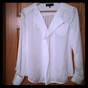 Polyester white blouse