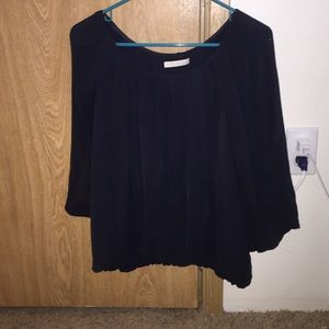 Flowy navy blue shirt