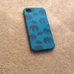 Tourquoise elephant iPhone 4 case