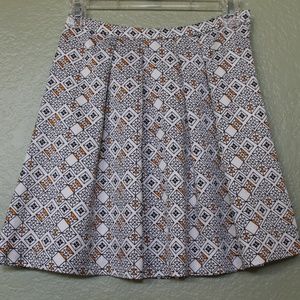 Geometric print skirt