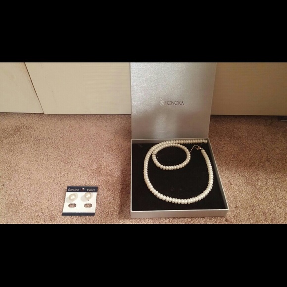 Honora pearl set necklace and bracelet