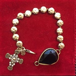 Super cute rustic gold, Lucky Brand, bracelet.