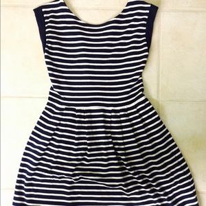 Knit striped dress