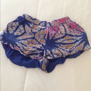 Free People soft printed shorts