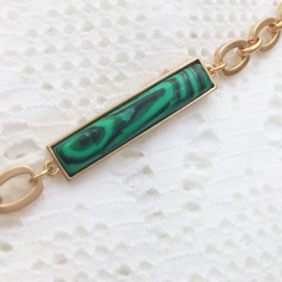 Malachite Bar Bracelet - Picture 2 of 2