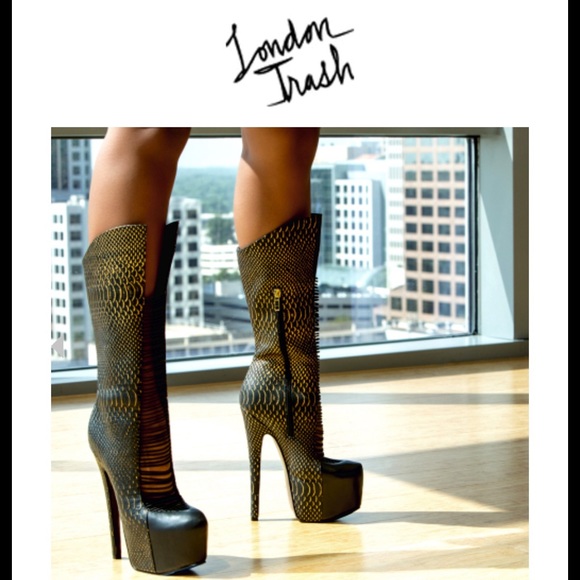 London trash tall heels