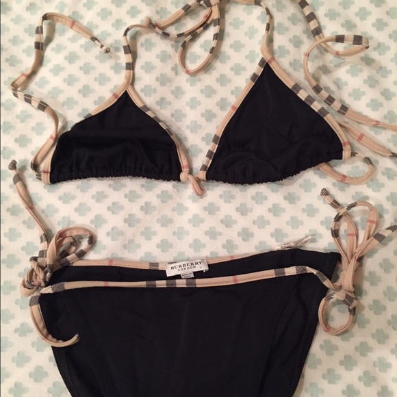 Burberry Bikini Black with trim size Small