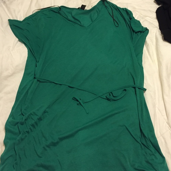 H&M Green bikini cover up/ shirt - Picture 1 of 3