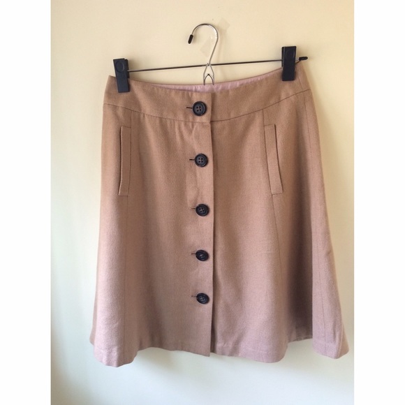 Brown A-Line Skirt