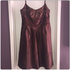 Brown Silk Dress