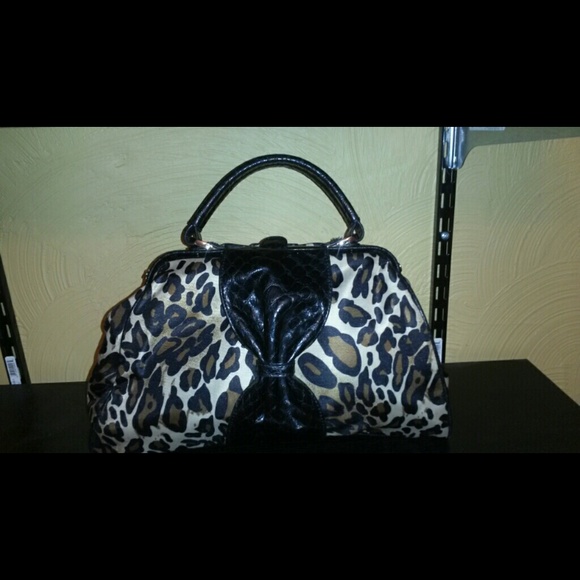 Jessica Simpson fabric Leopard print bag