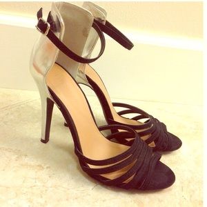 Silver and Black Stilettos
