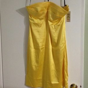 Sexy yellow party dress