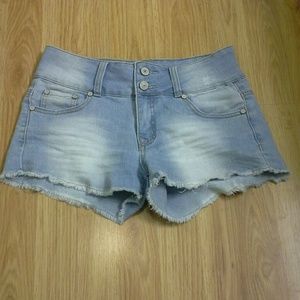 Mid-Rise Denim Refuge Shorts