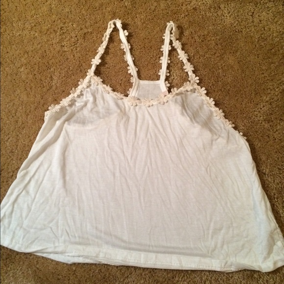 white floral top