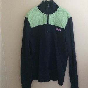 Vineyard vines navy 3/4 zip pullover
