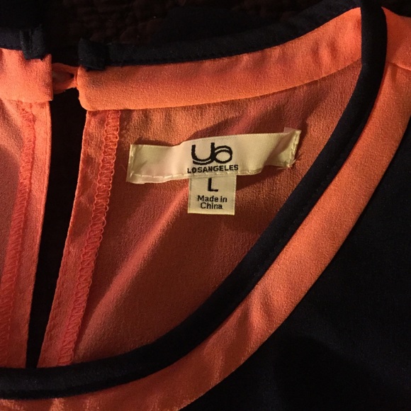 Cute Dress, size L, navy boat neck, knee length - Picture 3 of 4