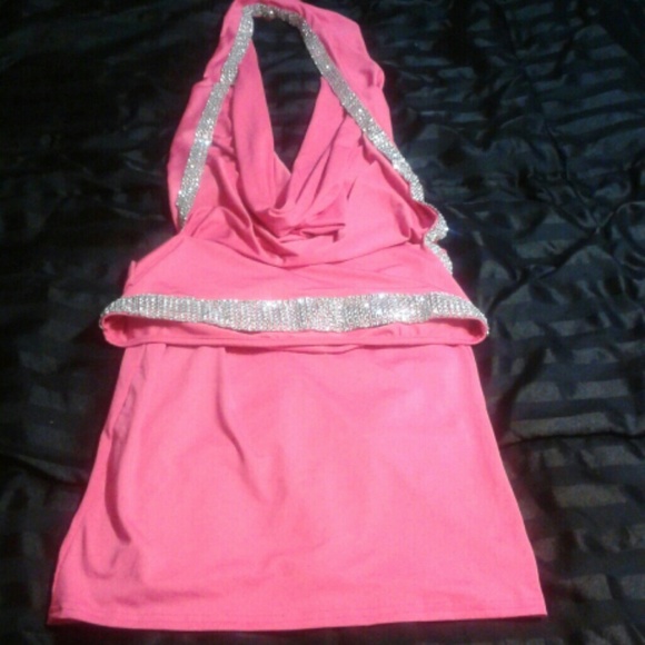Hot Pink Micro Mini Halter Top Club Wear Dress