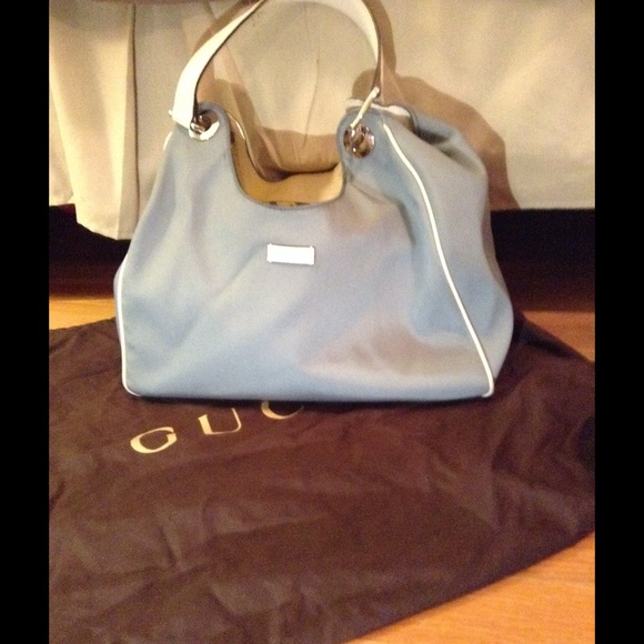 Authentic baby blue Gucci bag.