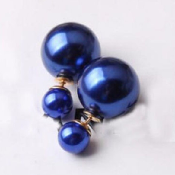Jewelry - Royal Blue Double Stud Earrings