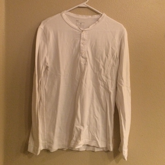 Men's M white long sleeve
