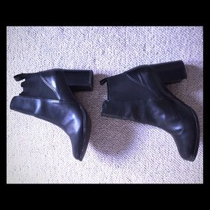 Leather Heeled Booties