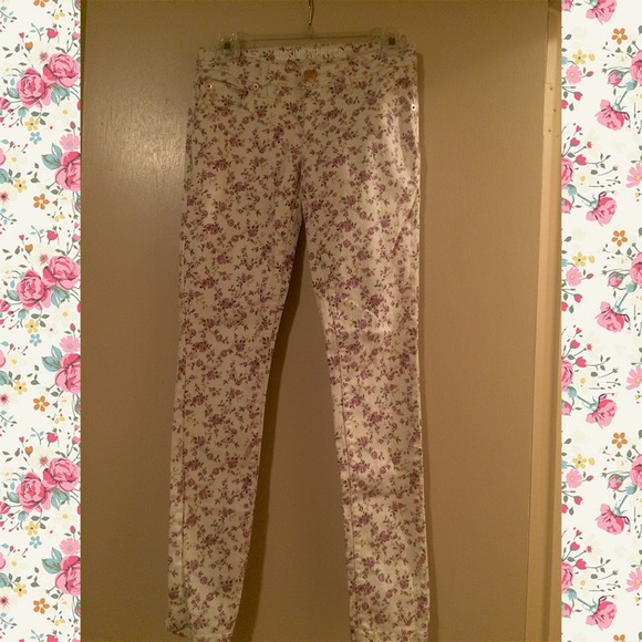 Floral denim