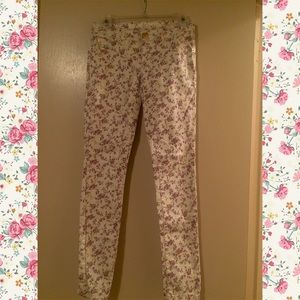 Floral denim