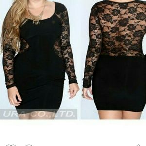 Black and lace dress size 8/10