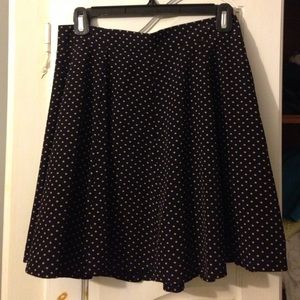 F21 Polkadot Skater Skirt
