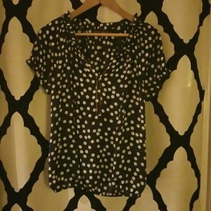 Retro inspired polka dot shirt