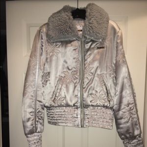 Platinum Silver South Pole Coat