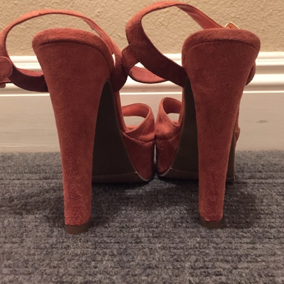 Blush Strappy Platform Heels - Picture 3 of 3