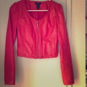 Faux leather jacket