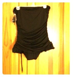 Juicy couture shirred  swim dress