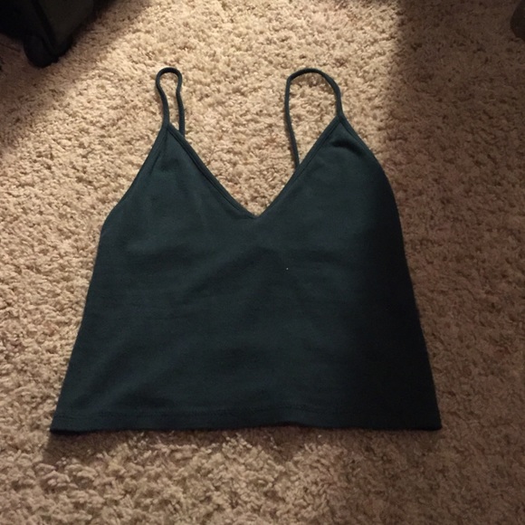 Brandy Melville Green Crop top