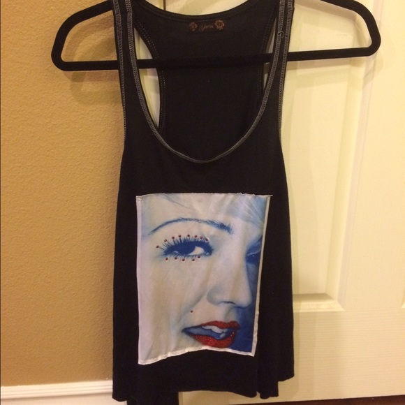 Black tank top