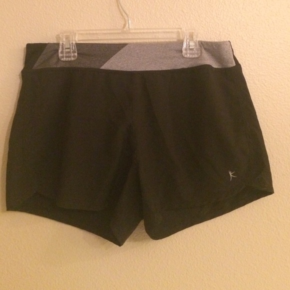 Black running shorts