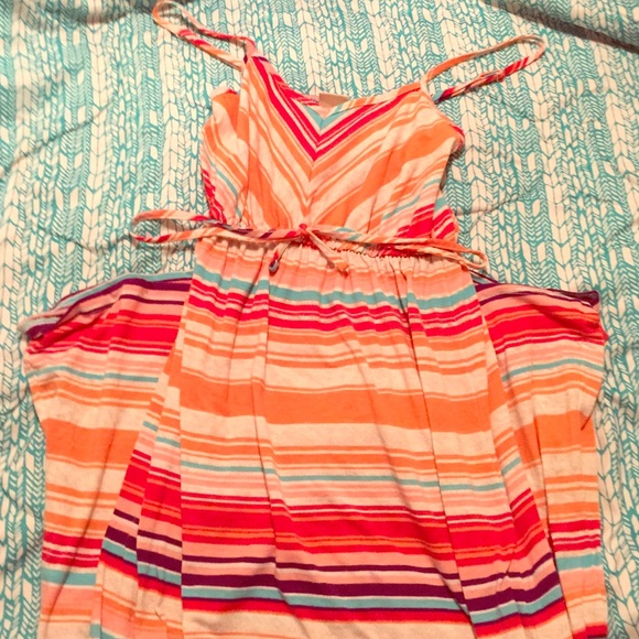 Maxi dress with strapy top.