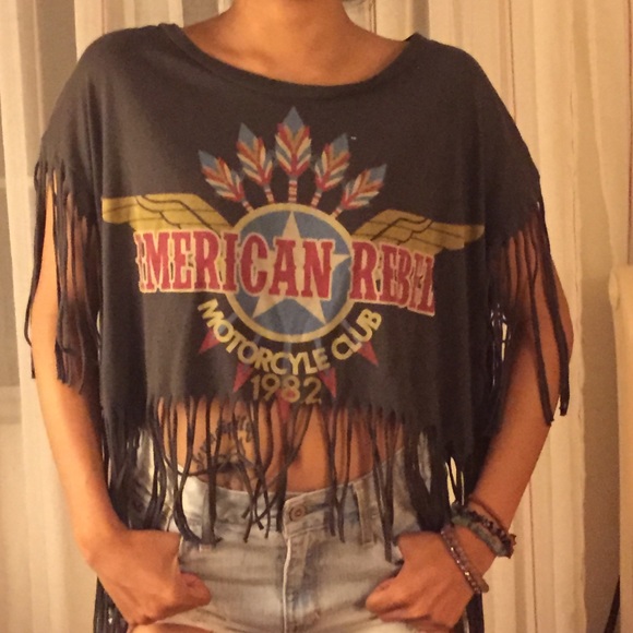 Fringed Crop Top - Picture 2 of 2
