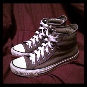 Grey Converse All Star hightops