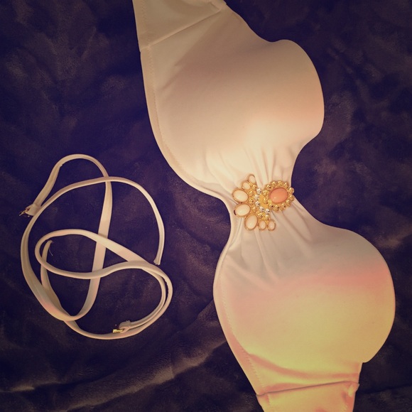 Victoria's Secret push-up bandeau swim top