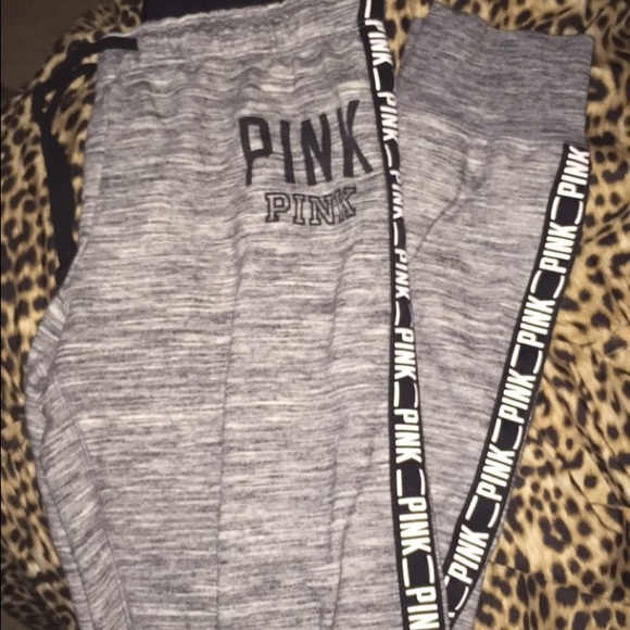 PINK - Grey Joggers - Picture 1 of 1