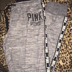 PINK - Grey Joggers